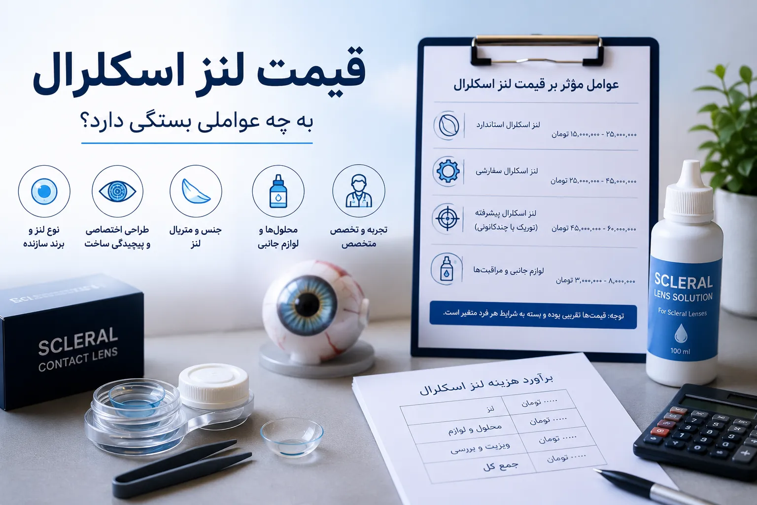 قیمت لنز اسکلرال